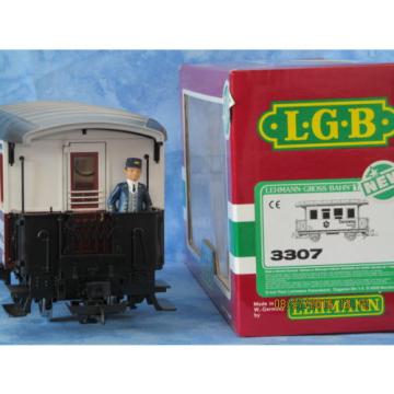 LGB #3307 &#034;Tamsweg&#034; Passenger Car w/ ball bearing wheels, lights &amp; passengers