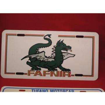 Vintage Lot of 2 New Britain License Plate Car Dealership and Fafnir Bearing