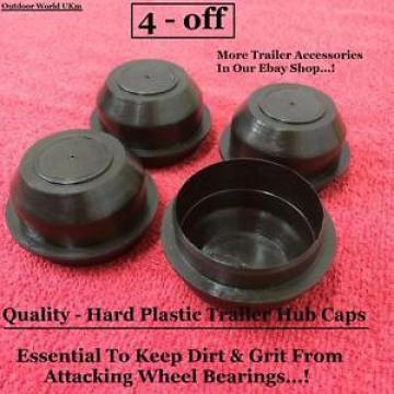 Trailer Hub Caps 4 Bearings Plastic Wheel Car Camping Motorbike Goods Builders-