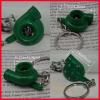 Spinning Turbo Charger Keychain Car Turbine Sleeve Bearing Chain Keyring Keyfob #4 small image