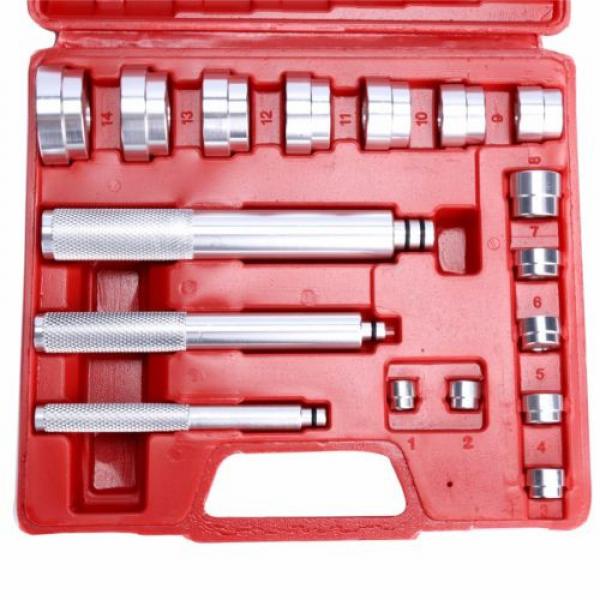 value! 17Pc Aluminium Wheel Bearing Race Seal Bush Driver Car Garage Tool Set #2 image