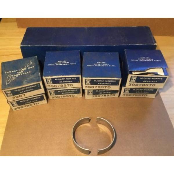 Set Of 8 MCQUAY NORRIS Rod Bearings 3987B STD NOS V8 Vintage Car Restoration #1 image