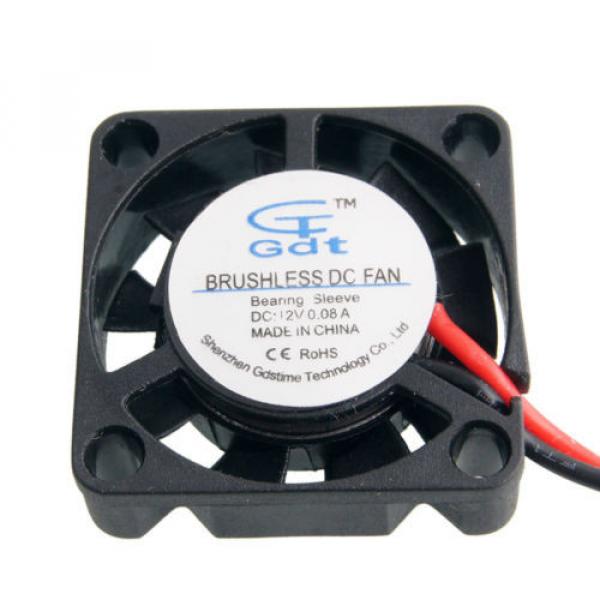 RC Model Car Bearing Sleeve Brushless DC Fan Cooling DC 12V 0.08A 25*25*7mm 2P #4 image